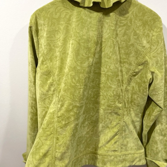 Vintage 90's-80's Corduroy Jacket/ light green Jacket/jacket women’s blazer/ lig - Picture 7 of 8